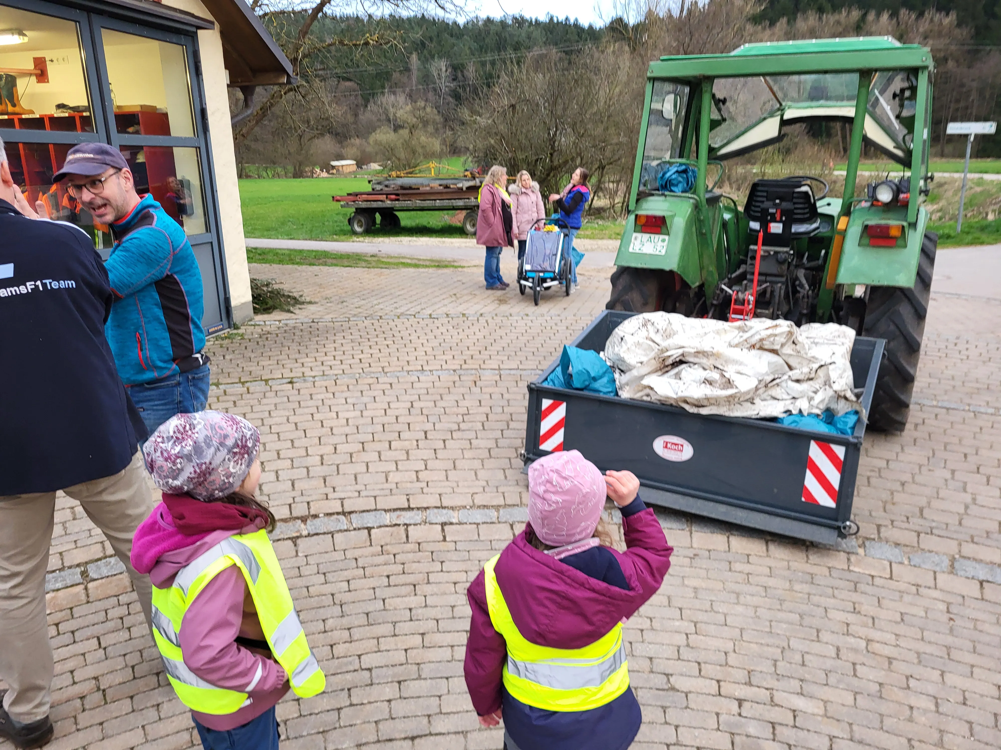 Müllsammler in Aktion